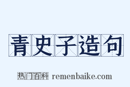 青史子造句是什么意思的图片